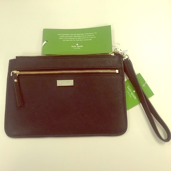 NWT Kate Spade Tinie Laurel Way Saffiano Wristlet - Picture 1 of 7